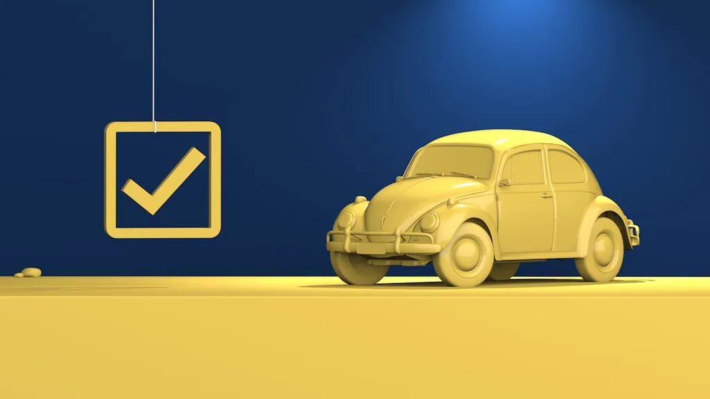 Auto Europe rental car damage inspection before driving off