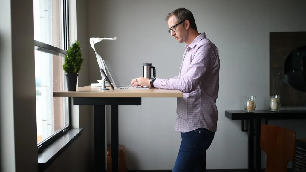 Best portable standing desk portable standing desk in living room for digital nomads