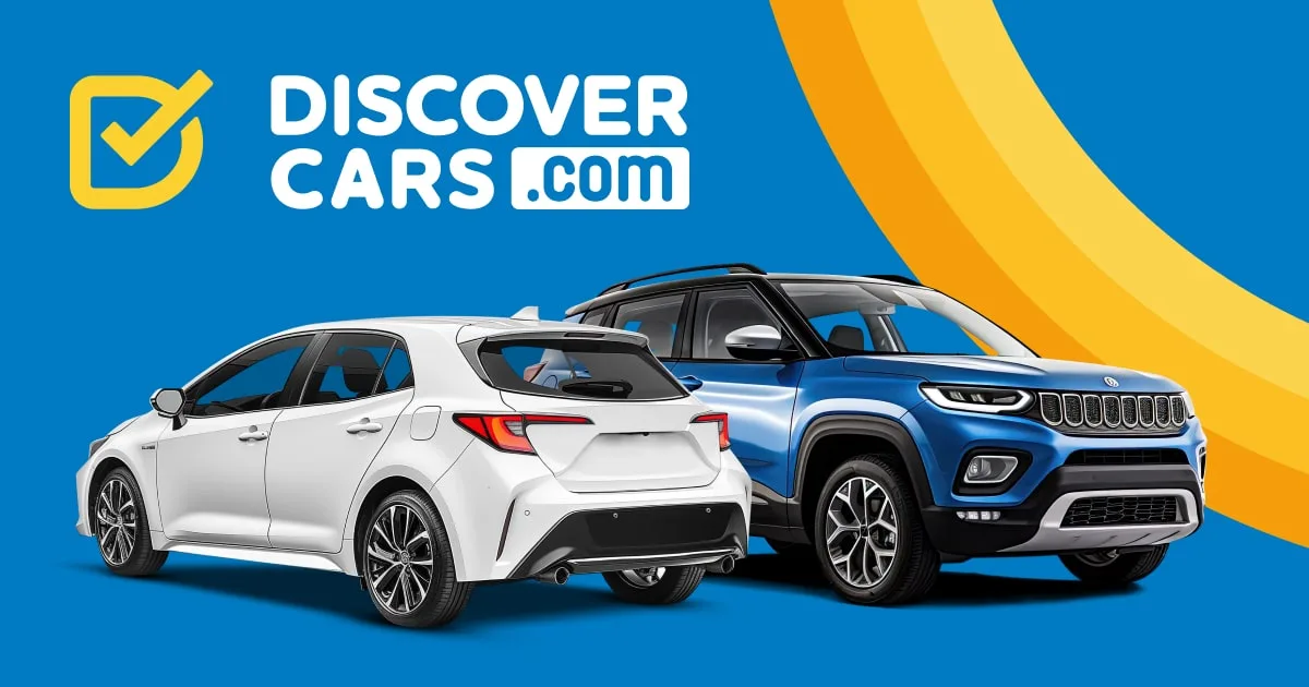 DiscoverCars car rental search and booking platform homepage