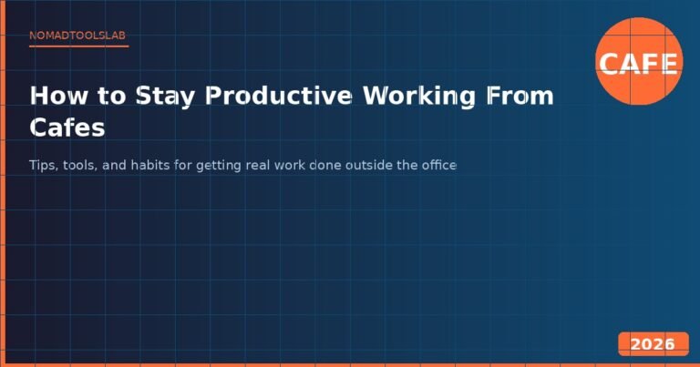 How to Stay Productive While Working From Cafes - real test review for digital nomads