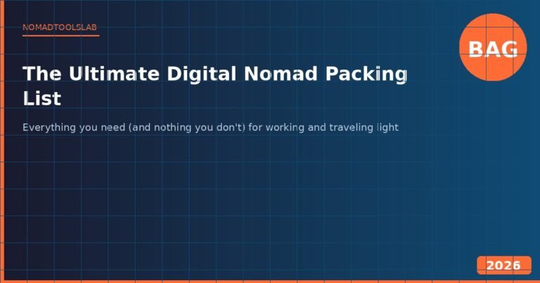 Ultimate digital nomad packing list 2026, tested gear for many countries