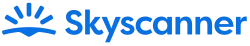 Skyscanner flight search and travel comparison official brand logo