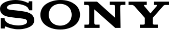 Sony electronics official brand logo for headphones and audio gear