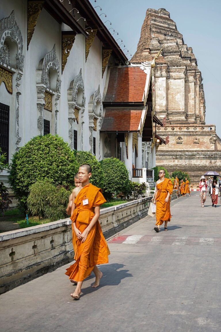 Wat Chedi Luang temple in Chiang Mai, representing the city where these coworking spaces are located