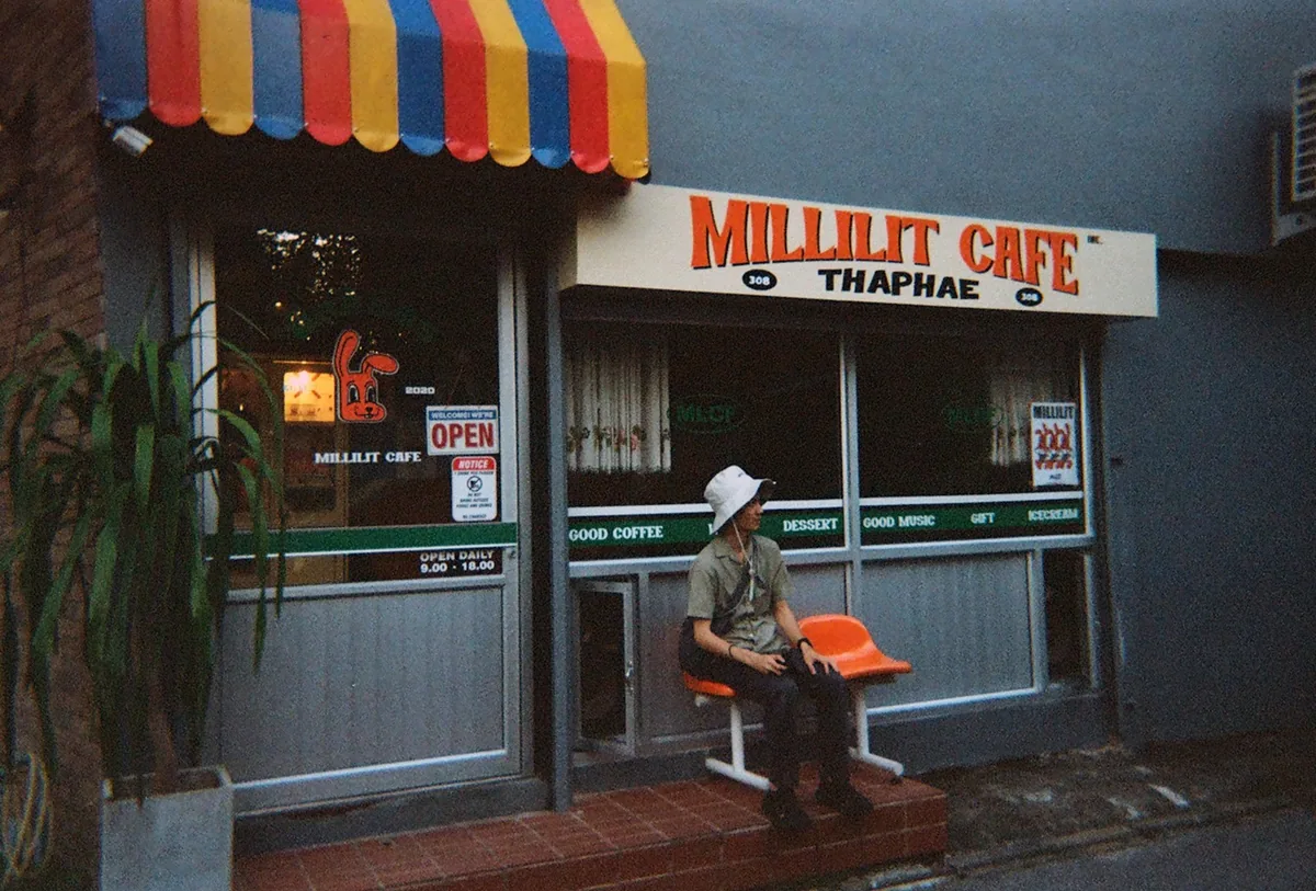 Millilit Cafe in der Nähe von Tha Phae in Chiang Mai, ein Café zum Arbeiten