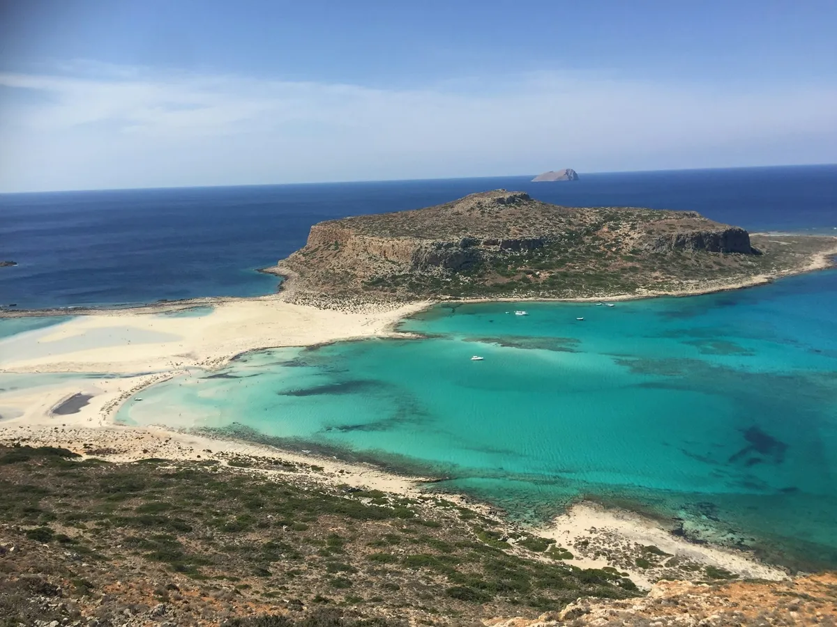 Turquoise water at Balos Lagoon, Crete