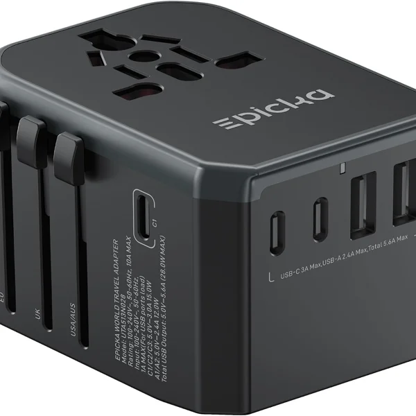 EPICKA TA-105+ universal travel adapter