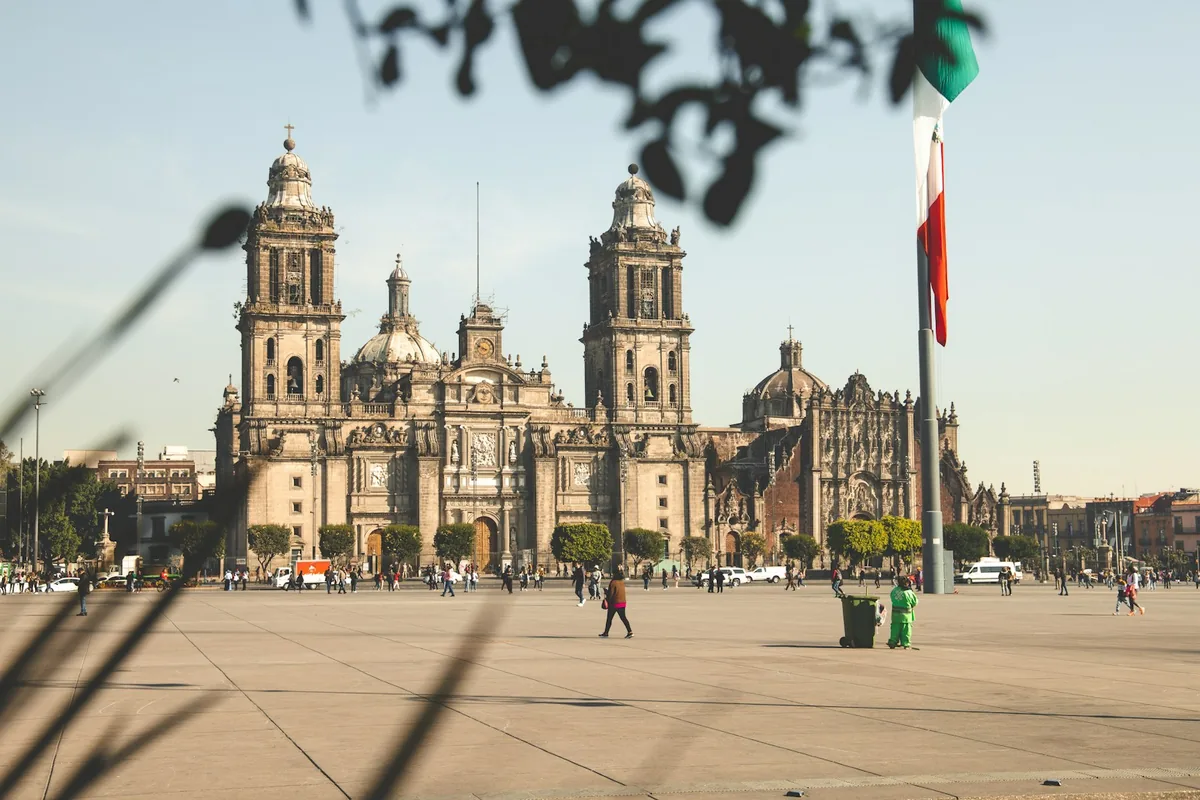 Die Metropolitan-Kathedrale am Zócalo im Zentrum von Mexiko Stadt