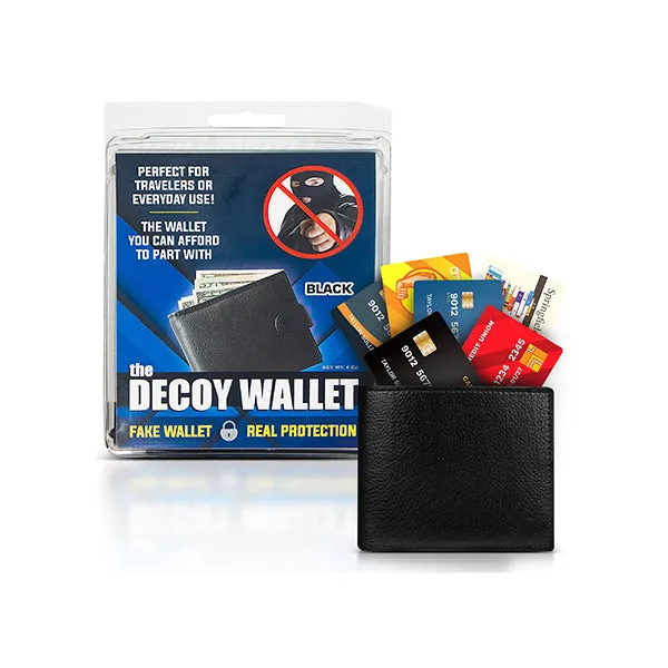The Decoy Wallet fake travel wallet with dummy cards