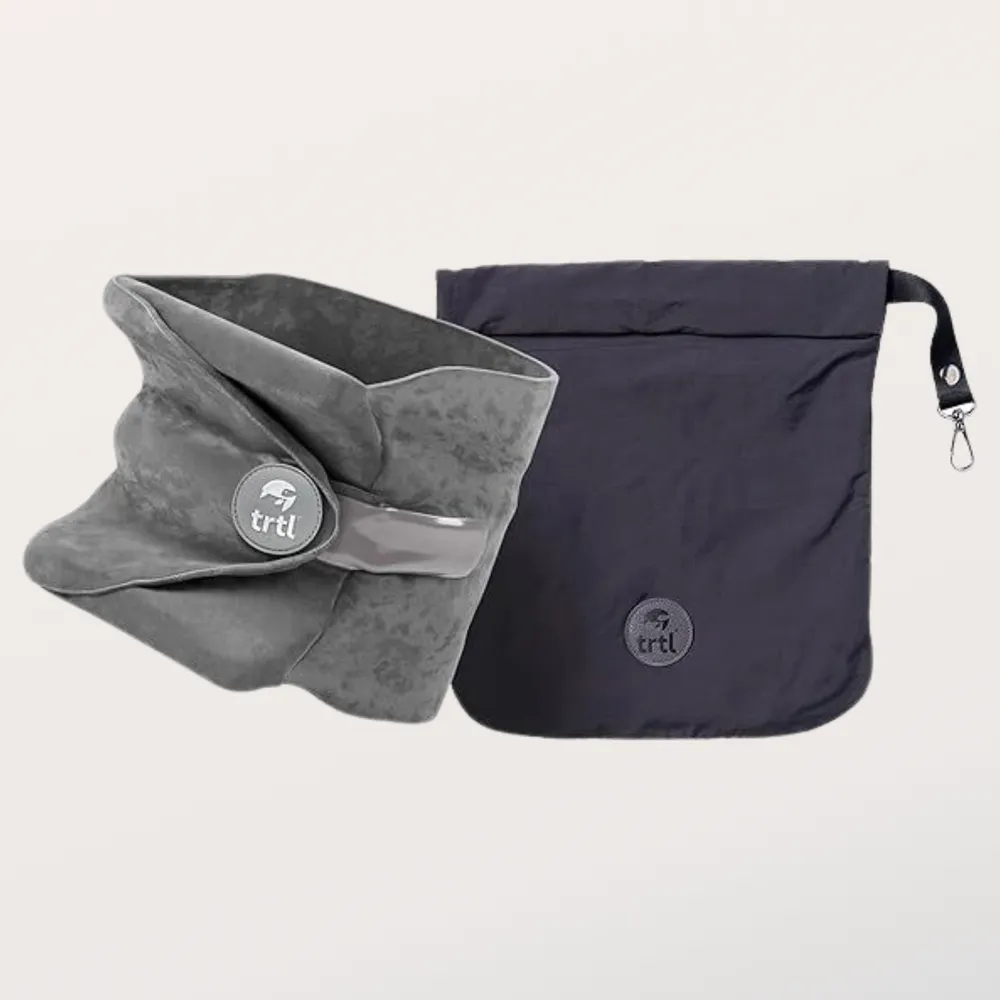 Trtl wrap-style travel neck pillow