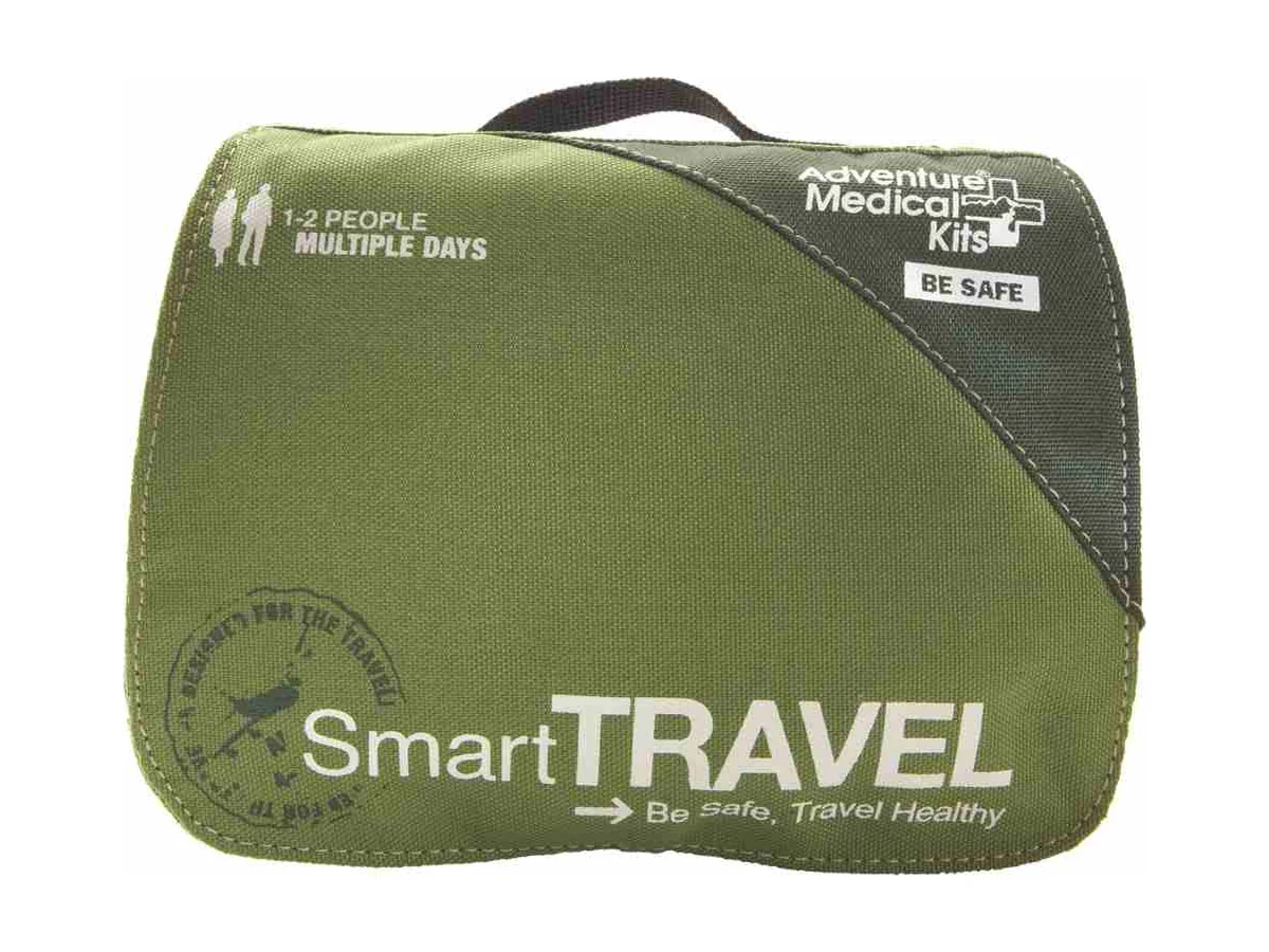 EHBO-set Adventure Medical Kits Smart Travel in een olijfgroene tas met draaghandvat