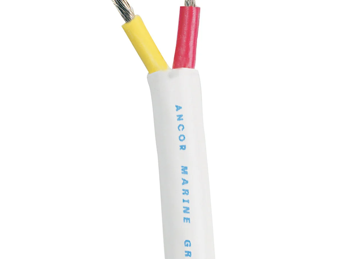 Ancor 14/2 safety duplex cable with red and yellow tinned copper conductors for camper van lights