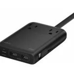 Belkin 2-Outlet Charging Station 70W met vaste USB-C-kabel