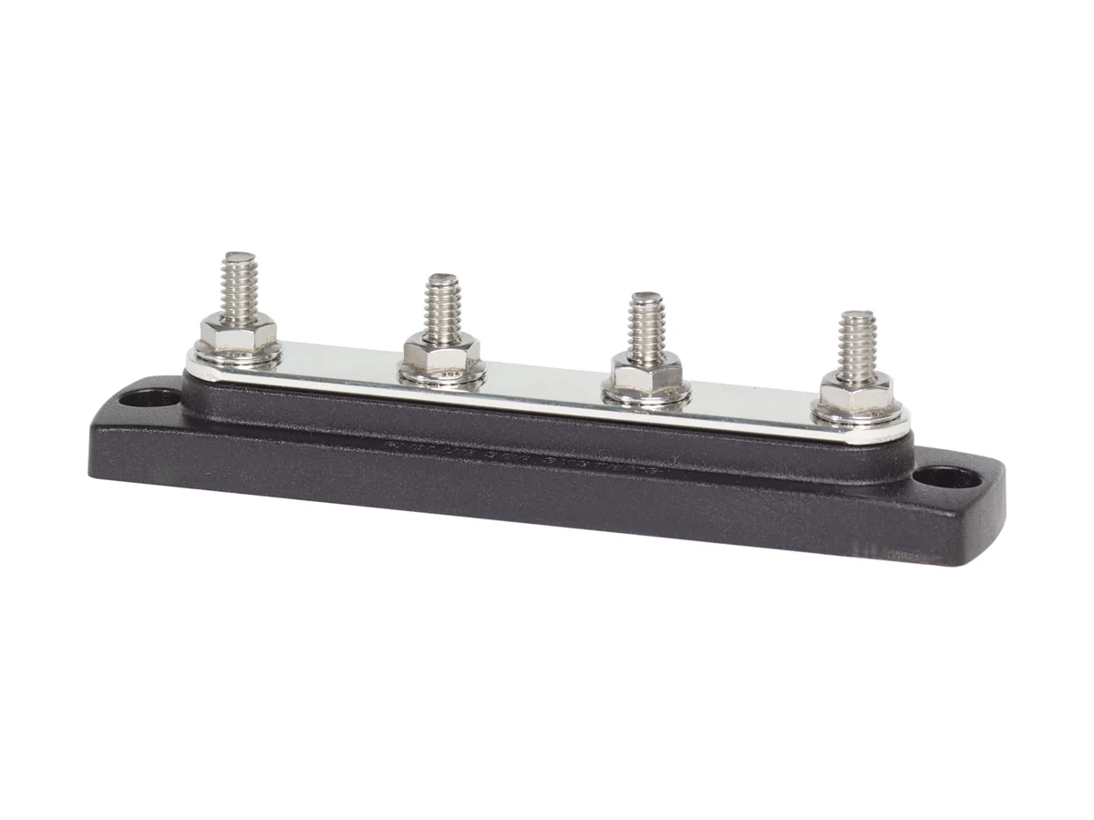 Blue Sea Systems 2303 busbar with four studs for camper van wiring