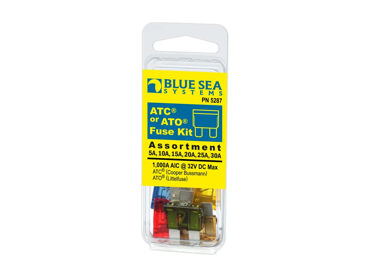 Blue Sea Systems 5287 ATC blade fuse kit with six fuses from 5 to 30 amps