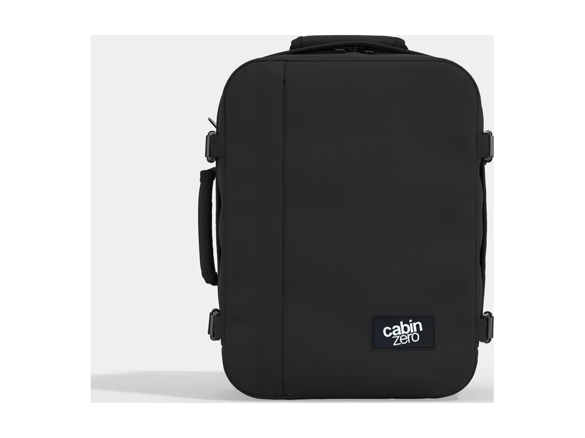 CABINZERO Classic 28L cabinerugzak in zwart, vooraanzicht