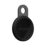 Chipolo LOOP rechargeable tracker in charcoal with a silicone loop
