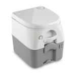 Dometic 976 portable toilet in white and grey