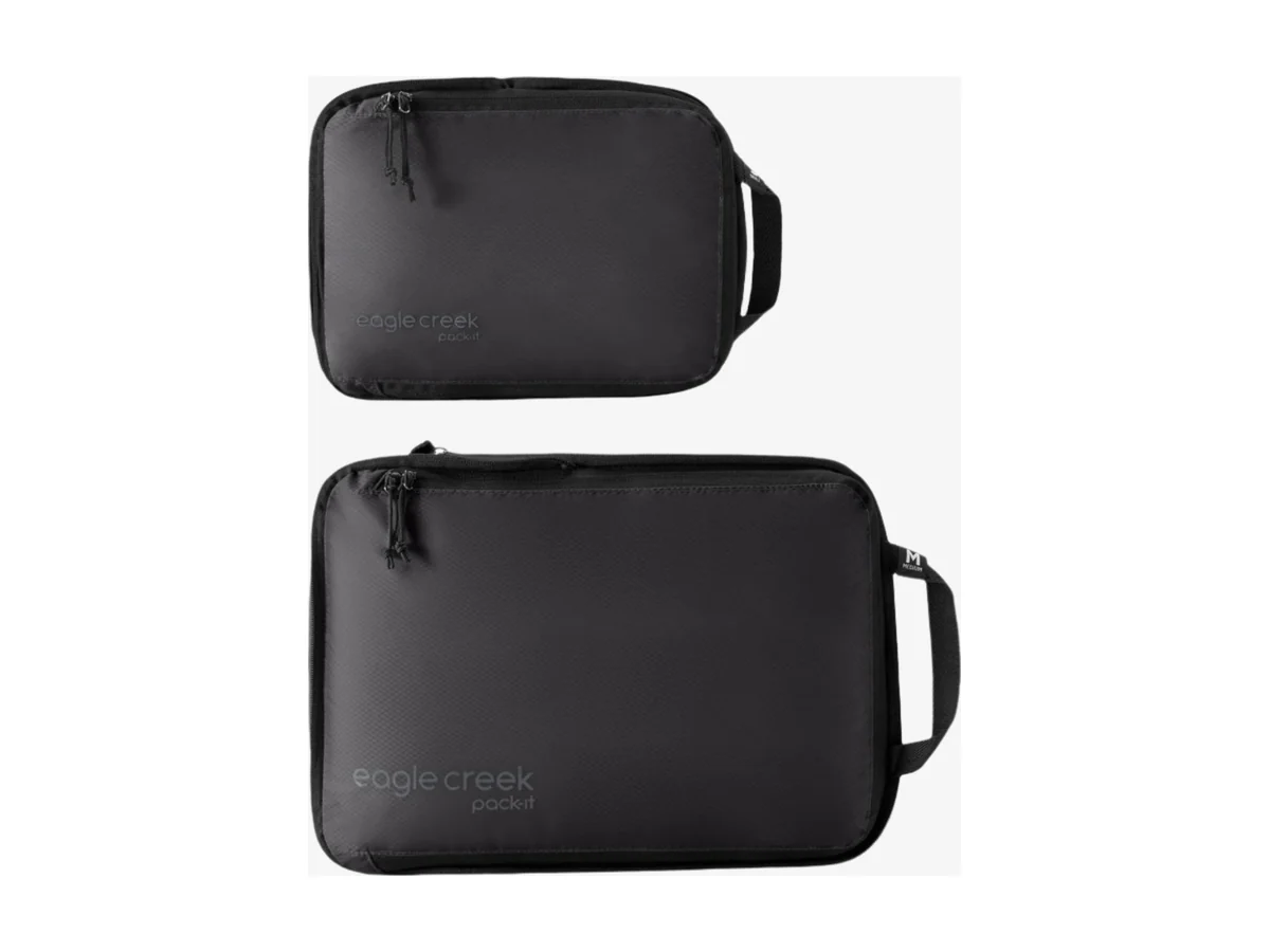 Eagle Creek Pack-It Isolate compression cube set in black, small and medium cube