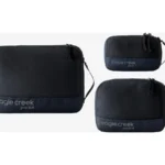 Eagle Creek Pack-It Reveal packing cube set in black, three cubes in XS, S and M