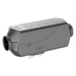 Grey Espar Eberspaecher Airtronic diesel air heater with round air connections at both ends