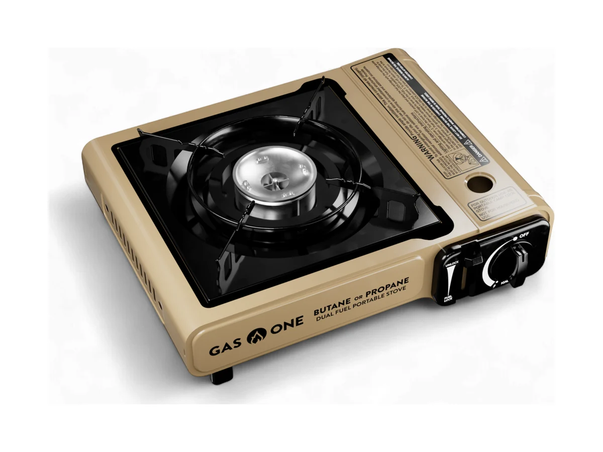 Gas One GS-3400P draagbaar kooktoestel op dual fuel