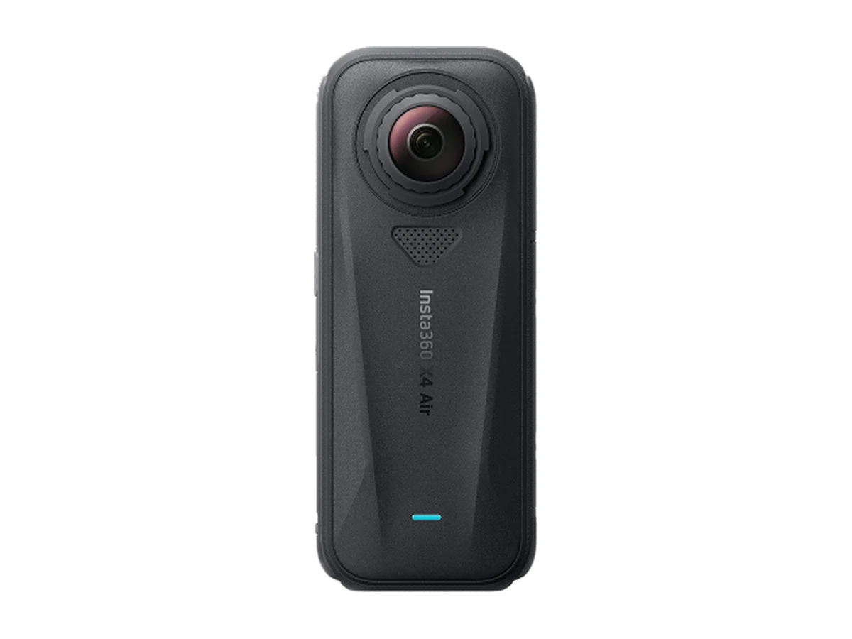 Insta360 X4 Air ultralight 360-degree camera from the back with its lens at the top