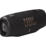 JBL Charge 6 portable Bluetooth speaker in black with the JBL logo on the front grille