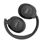 JBL Tune 770NC noise cancelling headphones in black, folded flat