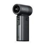 JISULIFE Handheld Fan Ultra2 in zwart met een rond display aan de voorkant