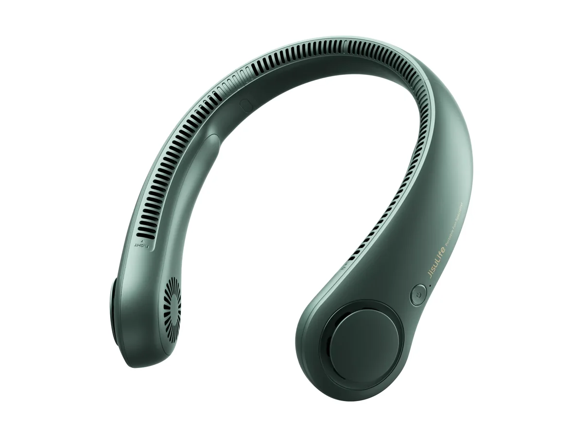 JISULIFE Neck Fan 3, bladloze nekventilator in groen