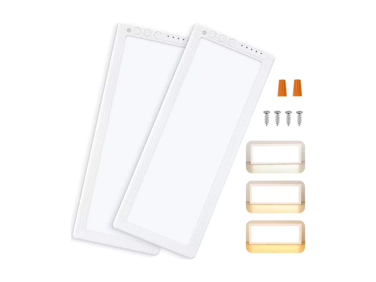Kohree 12V dimmable RV interior light panels with mounting screws and color covers