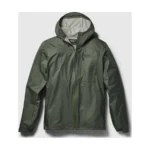 Outdoor Research Helium UL rain jacket in dark green