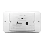 Alarma dual blanca de monóxido de carbono y gas propano Safe-T-Alert Serie 25 para RV, de montaje empotrado con anillo decorativo