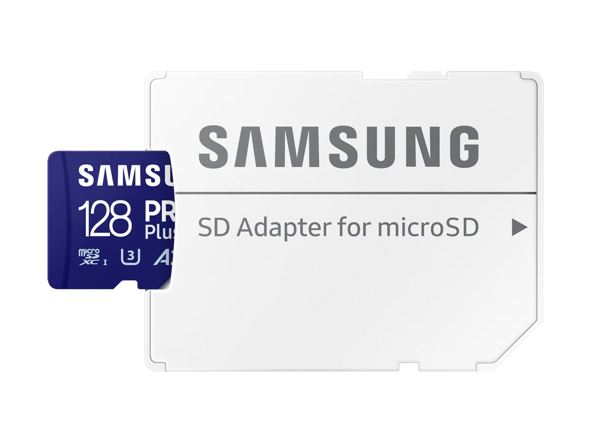 Samsung PRO Plus 128GB microSD-kaart met SD-adapter