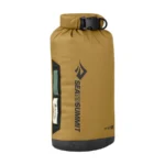 Sea to Summit Big River Dry Bag in beige met een zwarte bodem en zijpaneel