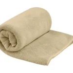 Sea to Summit Tek Towel, rolled, in sand brown