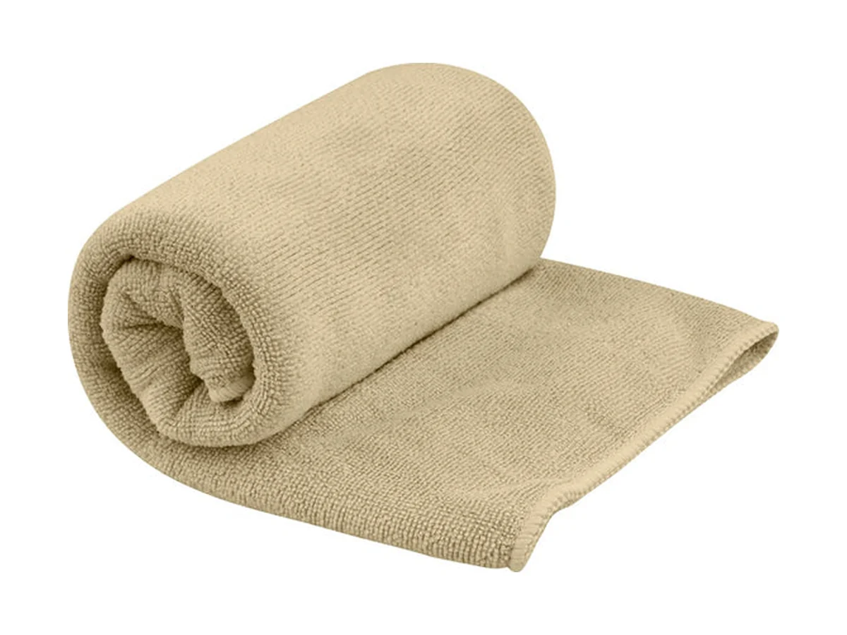 Sea to Summit Tek Towel, rolled, in sand brown