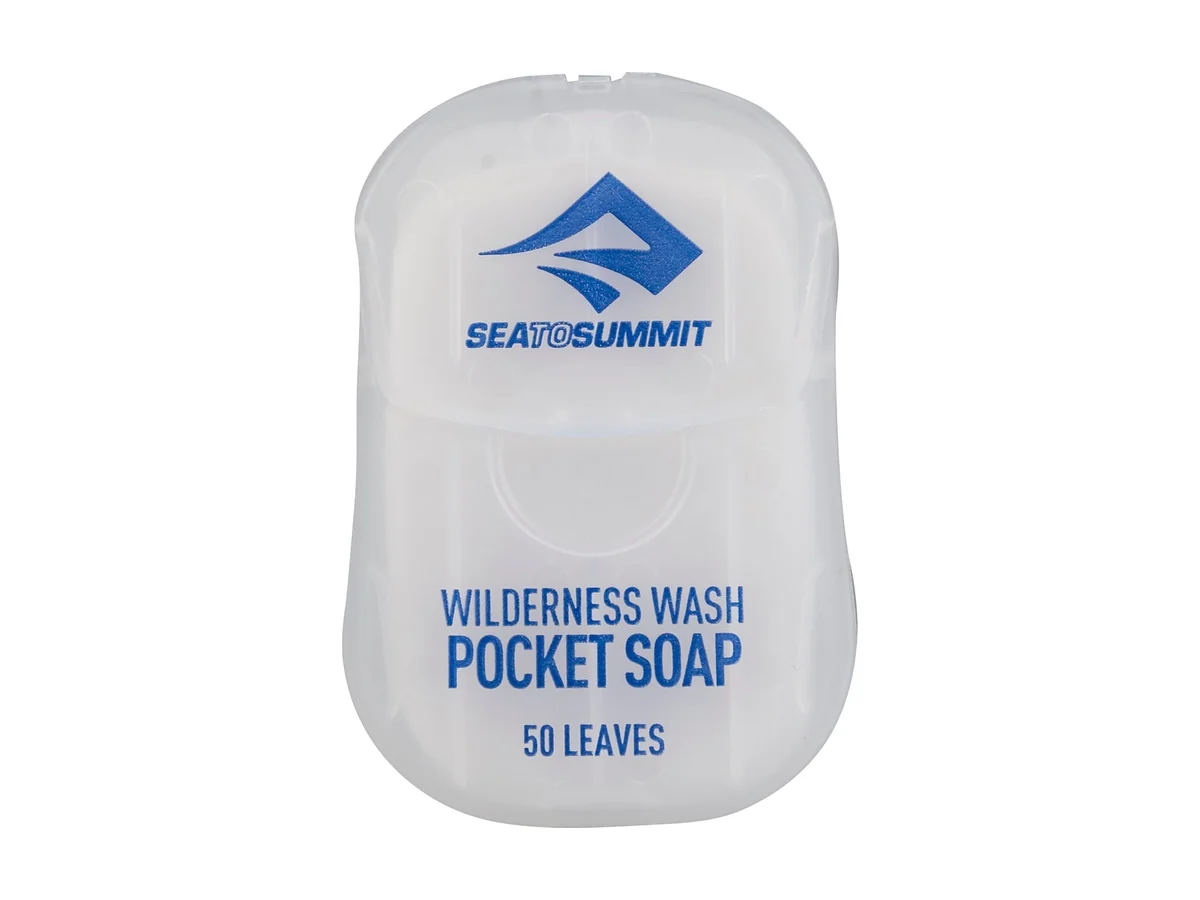 Sea to Summit Wilderness Wash Pocket Soap verpakking met 50 blaadjes