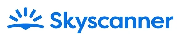 Skyscanner flight search and travel comparison official brand logo