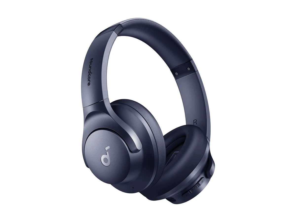 Soundcore Q20i over-ear noise cancelling headphones in dark blue