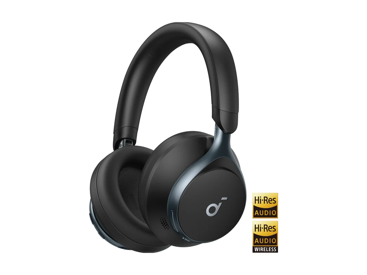 Soundcore Space One over-ear noise cancelling headphones in black