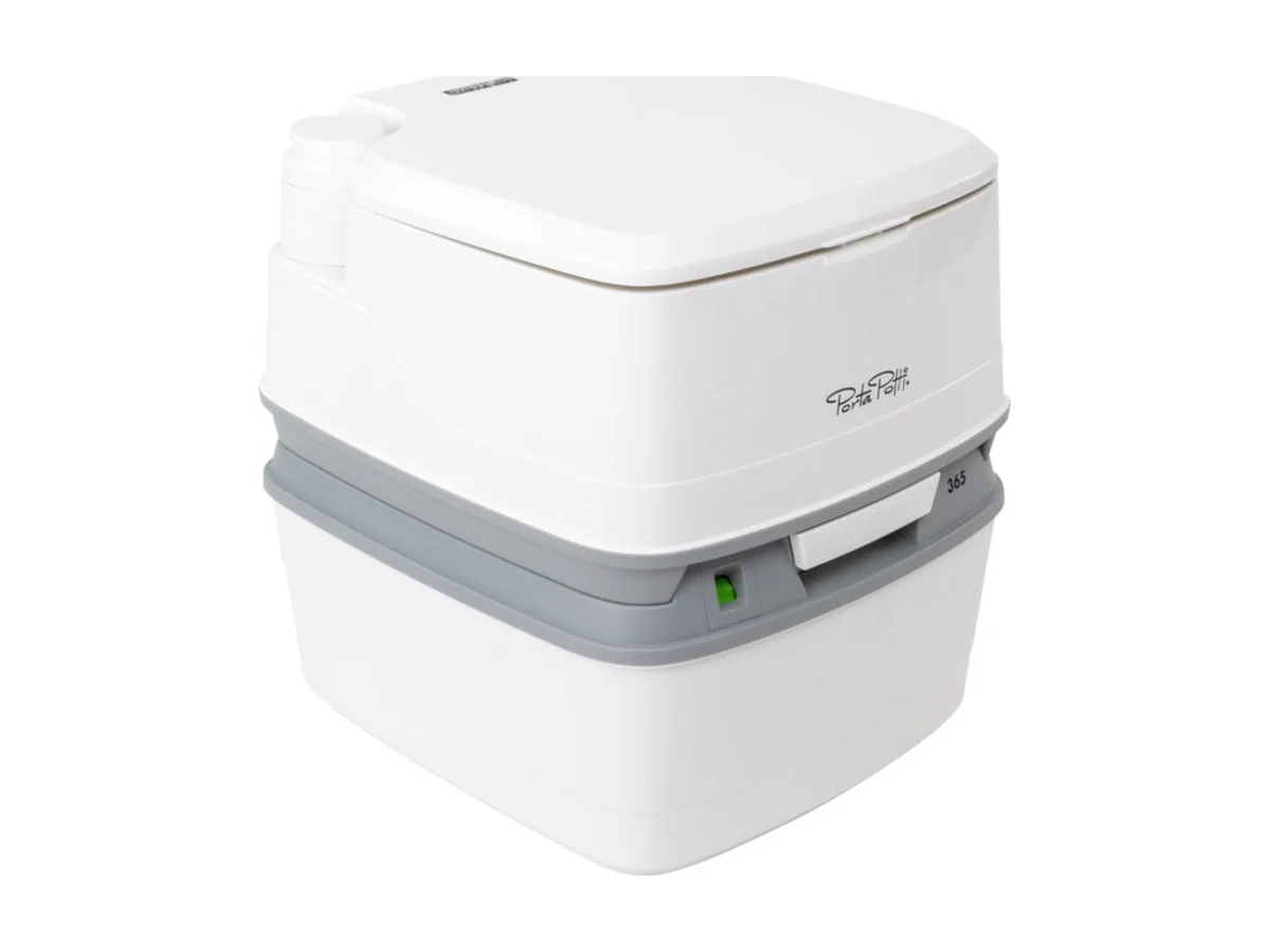 Thetford Porta Potti 365 portable toilet in white and grey