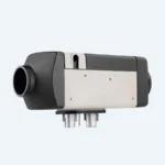 Webasto Air Top 2000 STC diesel air heater with black and grey housing and the flange and pipe connections underneath
