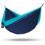 Wise Owl Outfitters DoubleOwl hangmat in marineblauw en lichtblauw